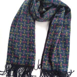 Gentlemen Opera Scarf Pure Silk & Cashmere Unisex Double Sided  Fringed Large